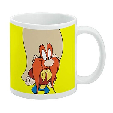 GRAPHICS &amp; Looney Tunes Yosemite Sam Ceramic Coffee Mug Novelty Gift Mugs for Coffee Tea and Hot Drinks 11oz White