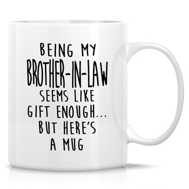 Retreez Funny Mug for BrotherinLaw Best BrotherinLaw 11 Oz Ceramic Coffee Cup Humorous Sarcastic Thankyou Birthday Holidays and Appreciation Gift