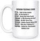Artisan Owl Senior Texting Code Two Unique Sides Funny Retirement Gag 15oz Deluxe DoubleSided Coffee Tea Mug