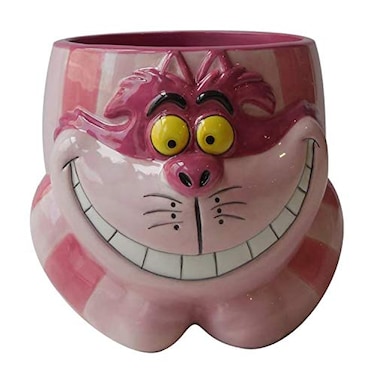 Silver Buffalo Disney Alice in Wonderland Cheshire Cat Ceramic 3D Sculpted Mug 20 Ounces