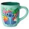 Silver Buffalo Disney Lilo and Stitch Tropical Ohana Sitting Jumbo Curved Ceramic Mug 25 Ounces