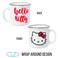 Silver Buffalo Sanrio Hello Kitty Red Bow Glitter Ceramic Camper Mug 20 Ounces