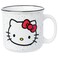 Silver Buffalo Sanrio Hello Kitty Red Bow Glitter Ceramic Camper Mug 20 Ounces