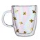Slant Collections Glass CoffeeTea Mug 12Ounce Buzzing Bees 1004859267