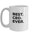 SpreadPassion CEO Mug Coffee Cup Funny Best CEO Ever CEO Gifts For Funny Present Christmas Birthday Women Men