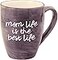 Pavilion Gift Mom Life Mom Life is the Best Life Deep Purple Large 20 oz Ceramic Coffee Mug Tea Cup Purple