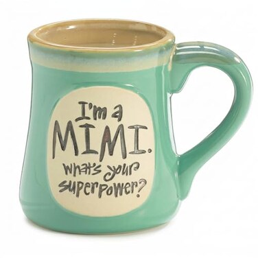 burton+BURTON burtonBURTON Im A Mimi Whats Your Superpower 18oz Coffee Mug Lime Green Mothers Day Gift for MimiGrandma with Gift Box