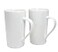 Momugs 20 OZ Simple Pure White Mug Set of 2 Plain Large Tall White Ceramic Milk Tea Coffee Mug with Handle as A Gift for Dad Mom Friends 2pcs