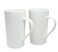 Momugs 20 OZ Simple Pure White Mug Set of 2 Plain Large Tall White Ceramic Milk Tea Coffee Mug with Handle as A Gift for Dad Mom Friends 2pcs