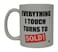 Rogue River Tactical Realtor Coffee Mug Everything I Touch Turns To Sold Best Funny Real Estate Agent Novelty Cup Gift Idea For Men Women Office Employee Boss Coworkers