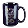 Christian Art Gifts Navy Blue Ceramic Coffee Mug 14 oz Microwave and Dishwashersafe Inspirational Scripture Coffee and Tea Mug for Men Women with Bible Verse I Know the Plans Jeremiah 2911