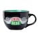 Silver Buffalo FRIENDS Central Perk Black Ceramic Mug Oversized for Coffee Soup 24 Ounces