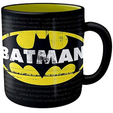 Silver Buffalo DC Comics Batman Logo Ceramic Mug 20 Ounces