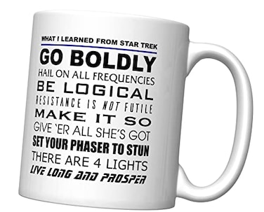 CJ Artisans What I Learned From S Trek Coffee Mug ST