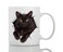 Winston & Winston Bear Black Cat Coffee Mug Funny Ceramic Coffee Mug Gift for Cat Lovers Cute Novelty Cup for Men and Women 11oz