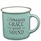 Christian Art Gifts Mint Green Camp Style Ceramic Coffee Mug 13 oz Microwave and Dishwasher Safe Novelty Drinkware Inspirational Scripture Coffee and Tea Mug with Worship Hymn Song Amazing Grace