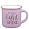 Christian Art Gifts Lavender Camp Style Ceramic Coffee Mug 13 oz Microwave Dishwasher Safe Inspirational Scripture Coffee Tea Mug for Women with Bible Verse Let Your Light Shine Matthew 516
