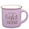 Christian Art Gifts Lavender Camp Style Ceramic Coffee Mug 13 oz Microwave Dishwasher Safe Inspirational Scripture Coffee Tea Mug for Women with Bible Verse Let Your Light Shine Matthew 516