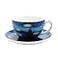 Coffeezone Vincent Van Gogh Art The Starry Night Porcelain Cappuccino Coffee Cup Saucer Cappuccino 75 oz