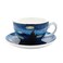 Coffeezone Vincent Van Gogh Art The Starry Night Porcelain Cappuccino Coffee Cup Saucer Cappuccino 75 oz