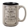 Christian Art Gifts Large Ceramic Coffee Tea Mug for Men Dads Pastors Mans Heart Plans Inspirational Bible Verse MicrowaveDishwasher Safe Drinkware LeadCadmiumfree Caf BrownBlack 14 oz