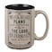 Christian Art Gifts Large Ceramic Coffee Tea Mug for Men Dads Pastors Mans Heart Plans Inspirational Bible Verse MicrowaveDishwasher Safe Drinkware LeadCadmiumfree Caf BrownBlack 14 oz