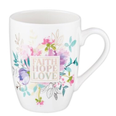 Christian Art Faith Hope Love Ceramic Coffee Mug