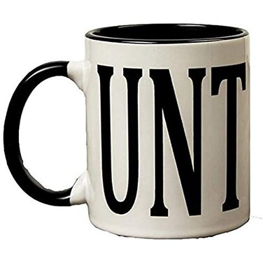 Fudap! 11 ounce UNT with black handle Coffee Mug Custom CoffeeTea Cups Dishwasher and Microwave Safe