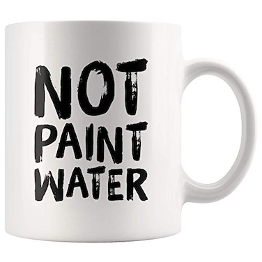 Panvola Not Paint Water Artist Gifts Painter Dad Mom Boyfriend Girlfriend Husband Wife Art Teacher Appreciation Gifts Work Colleague Ceramic Mug White 11 oz