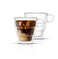 JoyJolt Pila Double Wall Insulated Coffee Mugs 10 oz Double Walled Insulated Glasses Coffee Mug With Handle Stackable Sleek Modern Design Set of 2