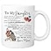 MyCozyCups To My Daughter Love Mom 11 Ounce Novelty Coffee Mug
