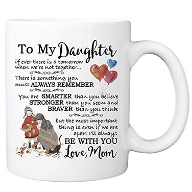 MyCozyCups To My Daughter Love Mom 11 Ounce Novelty Coffee Mug