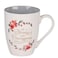 Christian Art Gifts Encouraging Coffee Tea Ceramic Scripture Mug for Women Strong Courageous Golden Inspirational Bible Verse Cute Novelty Nontoxic Drinkware WhiteGray Pink Floral 12 oz