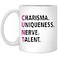 GreenStar Gifts Rupauls Drag Race Inspired Coffee Mug Charisma Uniqueness Nerve Talent 11oz White QGT5TSCVWX11oz