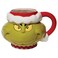 Department 56 Dr Seuss Grinch Santa Face Sculpted Coffee Mug 32 Ounce Multicolor