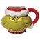 Department 56 Dr Seuss Grinch Santa Face Sculpted Coffee Mug 32 Ounce Multicolor