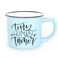 June &amp; June Lucy Teacher Mug with Stylish Box Tiny Human Tamer Novelty Mug for Teacher Appreciation Coffee Mugs for Teacher Teal Mug with Lettering 15 oz Microwave and Dishwasher Safe
