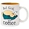 Silver Buffalo Pokemon Snorlax But First Coffee Ceramic Mug 20 Ounces