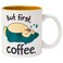 Silver Buffalo Pokemon Snorlax But First Coffee Ceramic Mug 20 Ounces