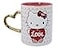 Toynk Sanrio Hello Kitty Love HeartShaped Handle Ceramic Mug Large Coffee Cup For Espresso Caffeine Beverages Home Kitchen Essentials Cute Valentines Day Gifts and Collectibles Holds 14 Ounces