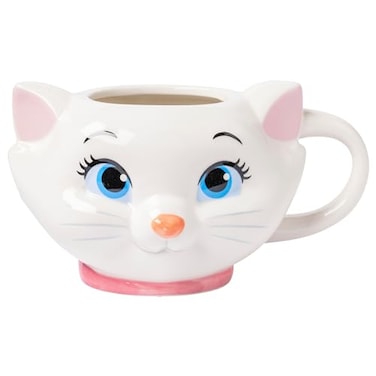 Silver Buffalo Disney Aristocats Marie Face Ceramic 3D Sculpted Mug 20 Ounces