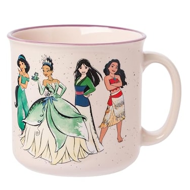Silver Buffalo Disney Princess Ceramic Camper Mug 20oz