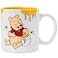 Silver Buffalo Disney Winnie the Pooh Hungry Pooh and Honey Etched Engraved Wax Resist Pottery Ceramic Mug 20 Ounces
