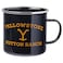 Silver Buffalo Yellowstone Dutton Ranch Enamel Camper Mug 21 Ounces