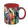 RainCaper Franz Marc Stables Large Porcelain Fine Art Coffee and Tea Mug for Home and Office 11 Oz Dishwasher and Microwave Safe