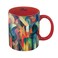 RainCaper Franz Marc Stables Large Porcelain Fine Art Coffee and Tea Mug for Home and Office 11 Oz Dishwasher and Microwave Safe