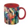 RainCaper Franz Marc Stables Large Porcelain Fine Art Coffee and Tea Mug for Home and Office 11 Oz Dishwasher and Microwave Safe