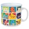 Silver Buffalo Pokemon Pikachu Snorlax Charmander Squirtle Bulbasaur Eevee Gengar Togepi Magikarp Psyduck Jigglypuff Meowth Mew Lapras Butterfree and More Ceramic Camper Mug 20 Ounces
