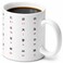 BICETTO 12oz Korean Ceramic Coffee Cup with Stunning Hangul English Alphabet Pattern Ideal Mug for Coffee Language Enthusiasts Durable Premium Korean Gift Academic Red