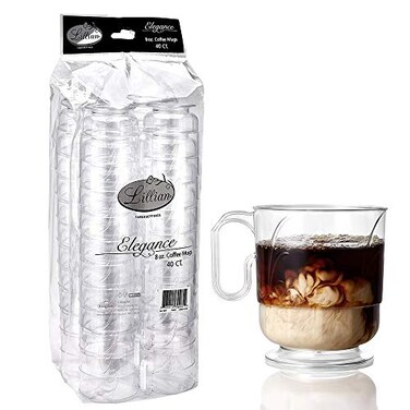 Lillian Tablesettings Lillian Signature Collection 40 Count Elegance Coffee Mug 8Ounce Clear